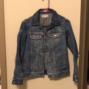 Madewell distressed denim jacket